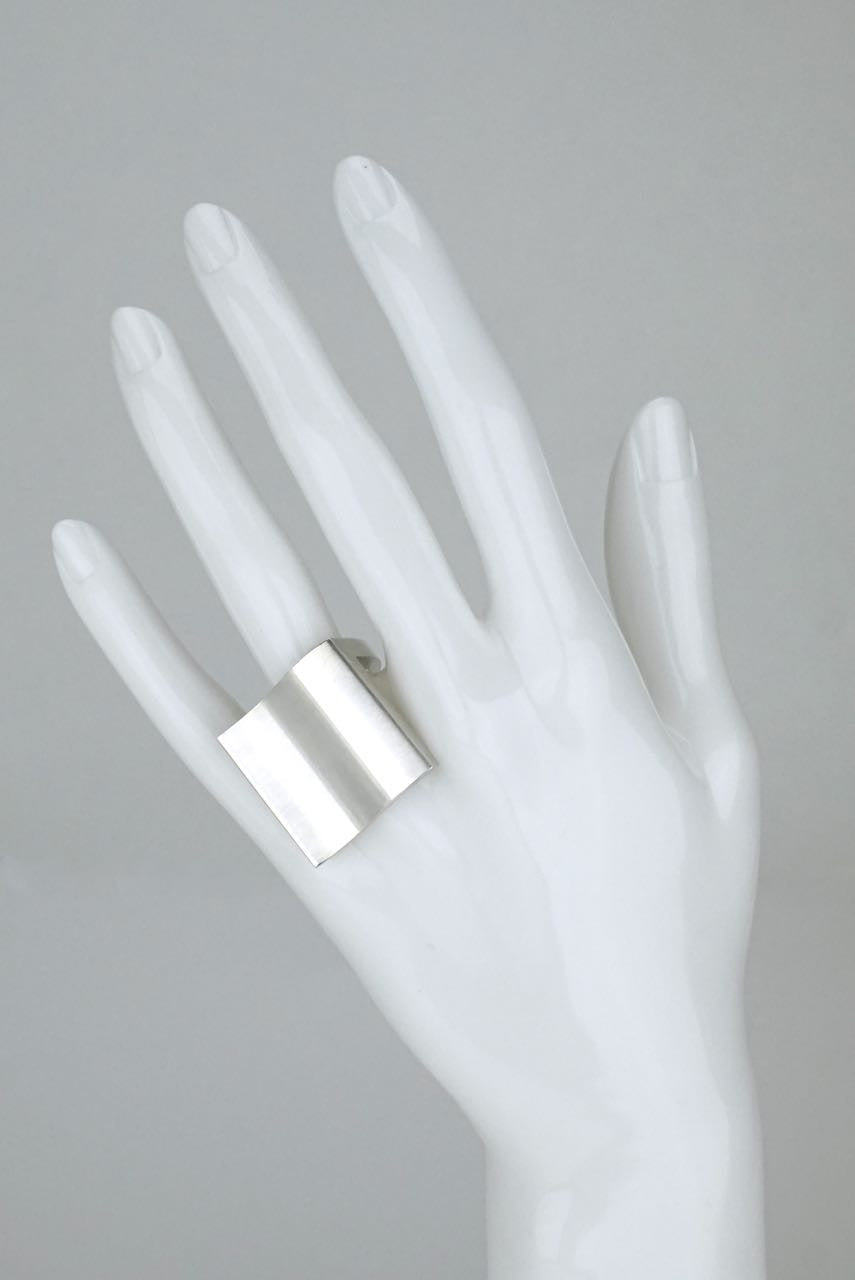 Georg Jensen silver Surf ring - design 432 Nanna Ditzel