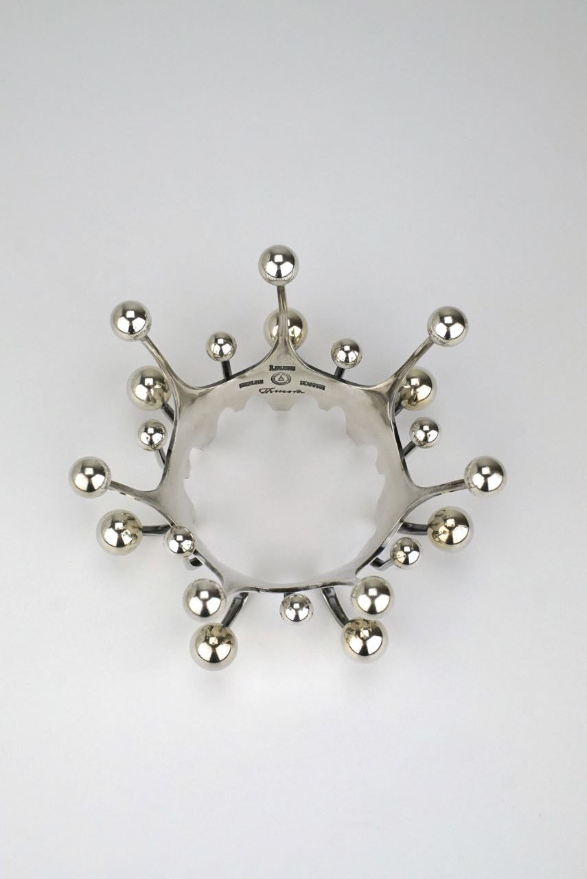 Vintage Age Fausing silver modernist bridal crown