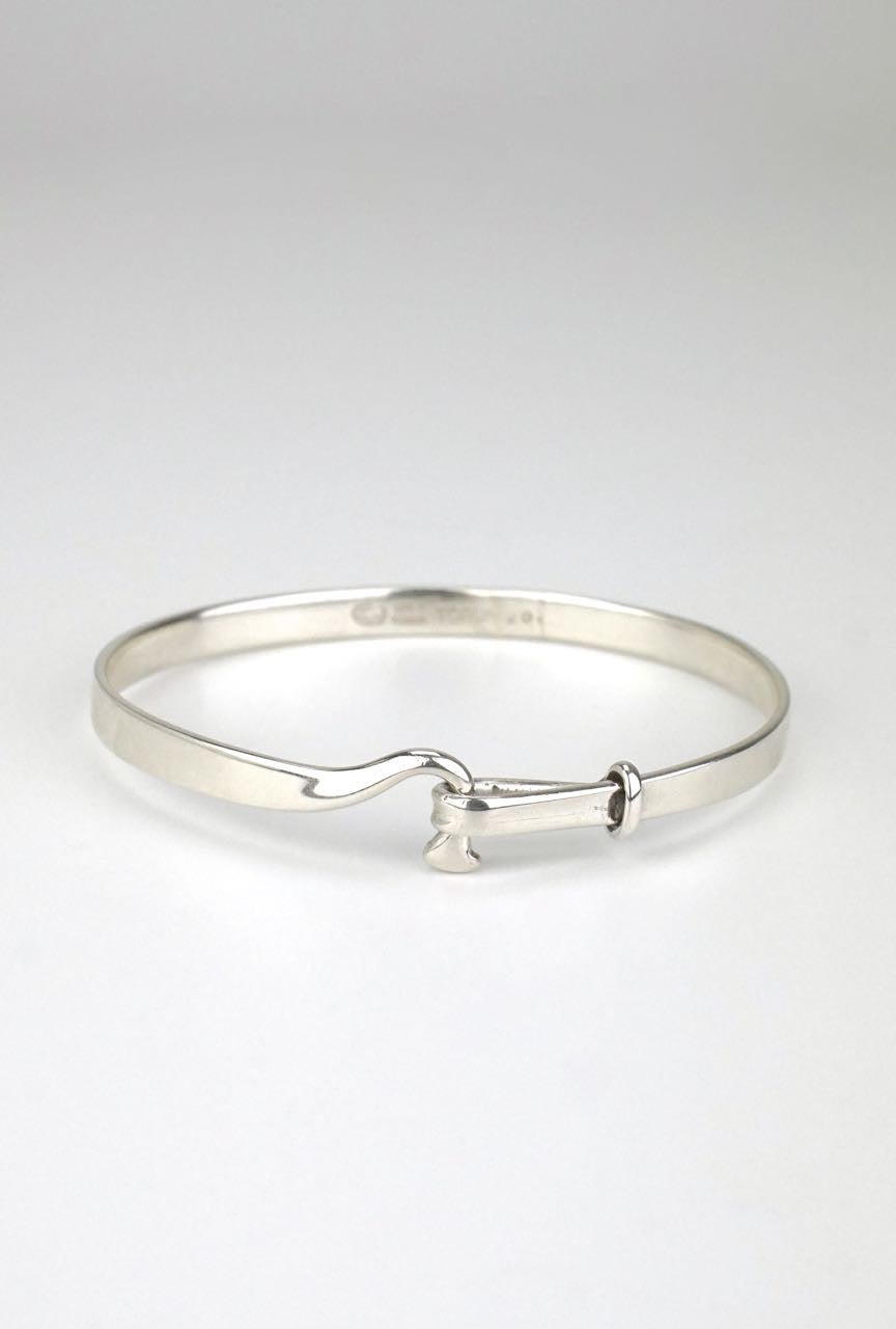 Vintage Georg Jensen Silver Loop Bracelet - Torun Design 204
