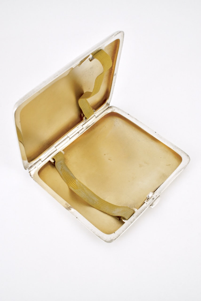 erotic cigarette case case. scene Early 20th century Continental erotic