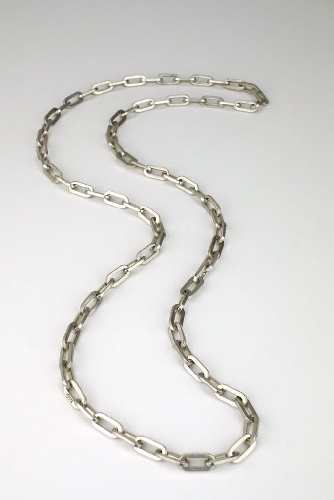 Franz Scheuerle heavy gauge link silver necklace