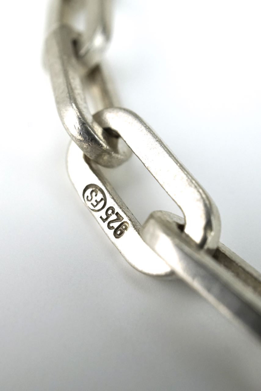 Franz Scheuerle heavy gauge link silver necklace