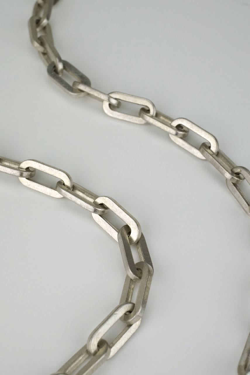 Franz Scheuerle heavy gauge link silver necklace