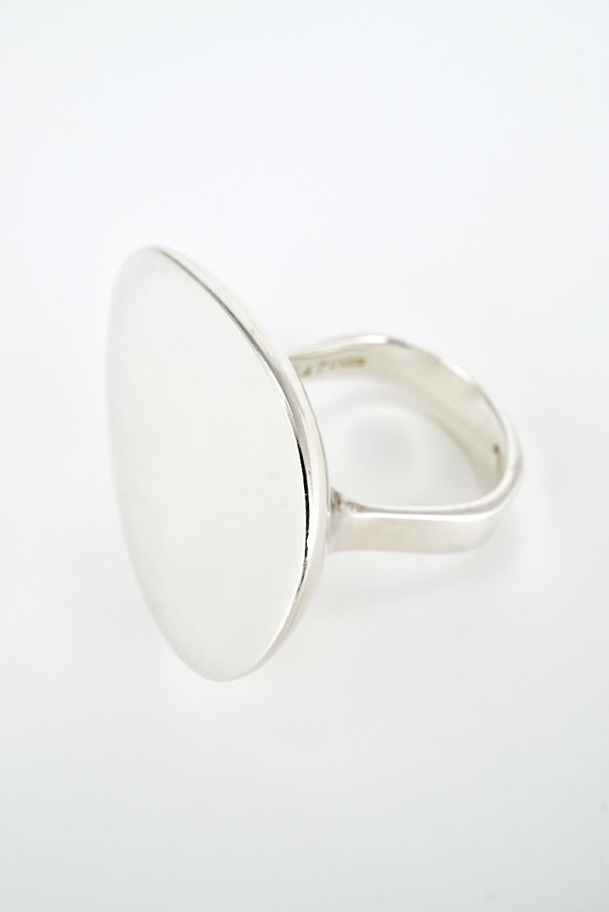 Vintage Georg Jensen Sterling Silver Modernist Serenity Ring - Design 187 Torun
