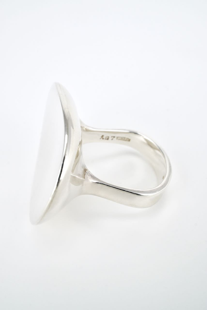 Vintage Georg Jensen Sterling Silver Modernist Serenity Ring - Design 187 Torun