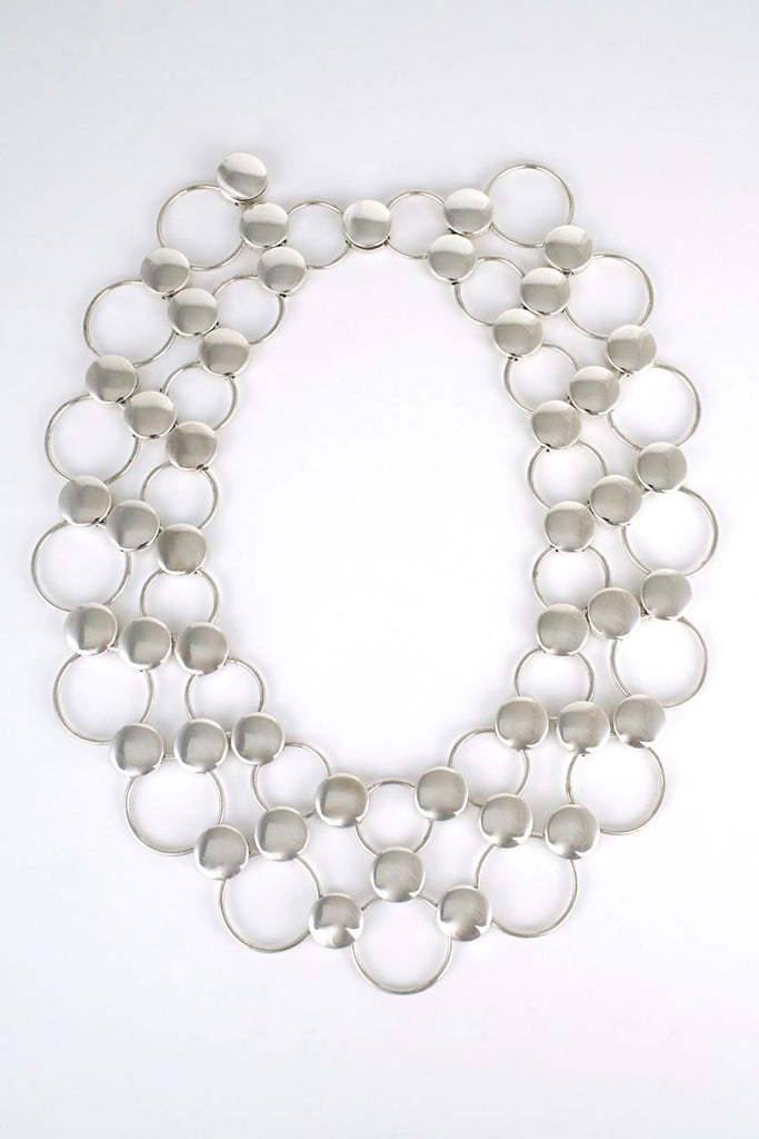 Georg Jensen silver dot collier necklace - design 464 Regitze Overgaard