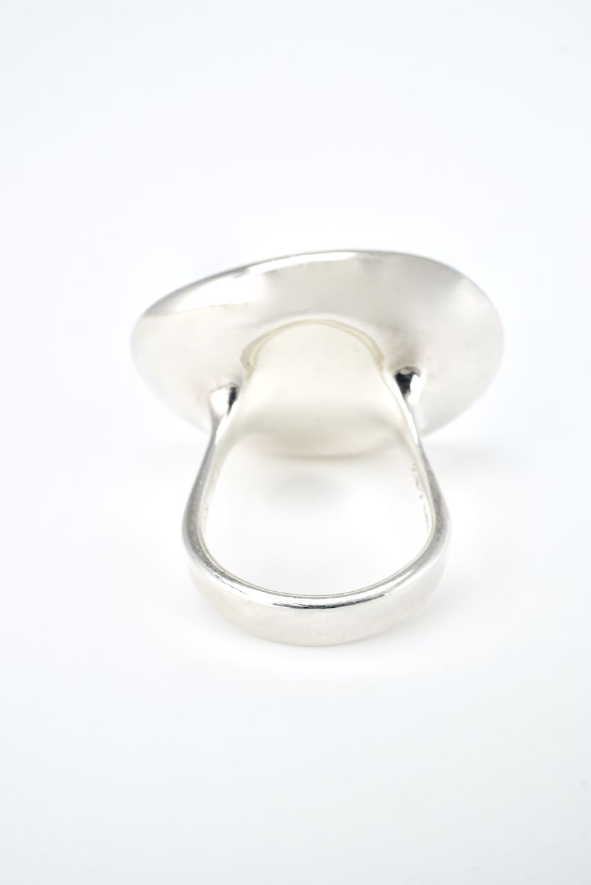 Vintage Georg Jensen Sterling Silver Modernist Serenity Ring - Design 187 Torun