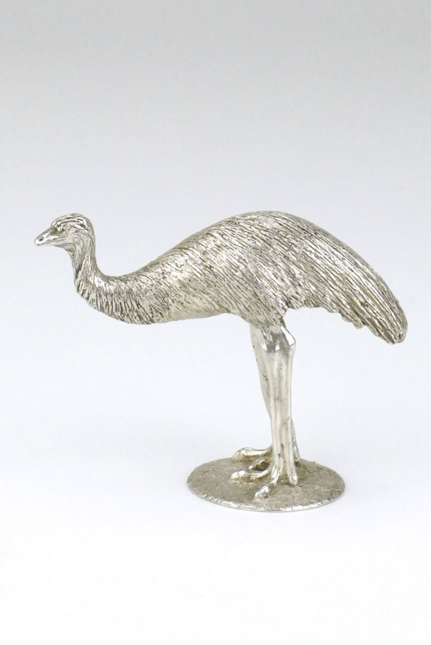 Australian silver emu figure