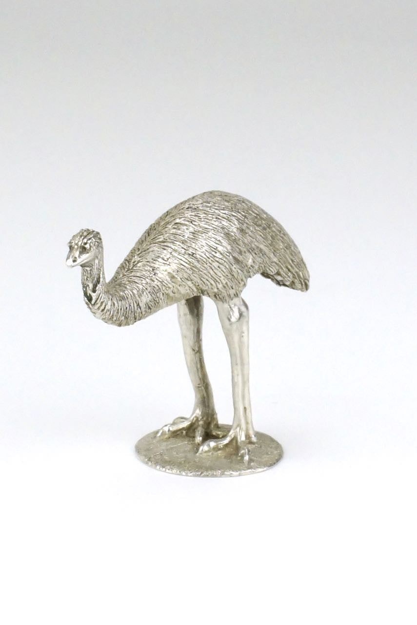 Australian silver emu figure