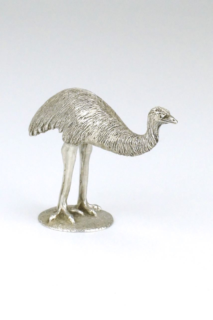 Australian silver emu figure