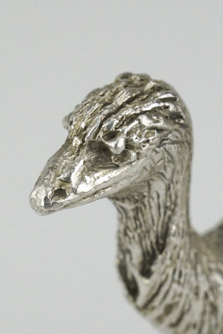 Australian silver emu figure