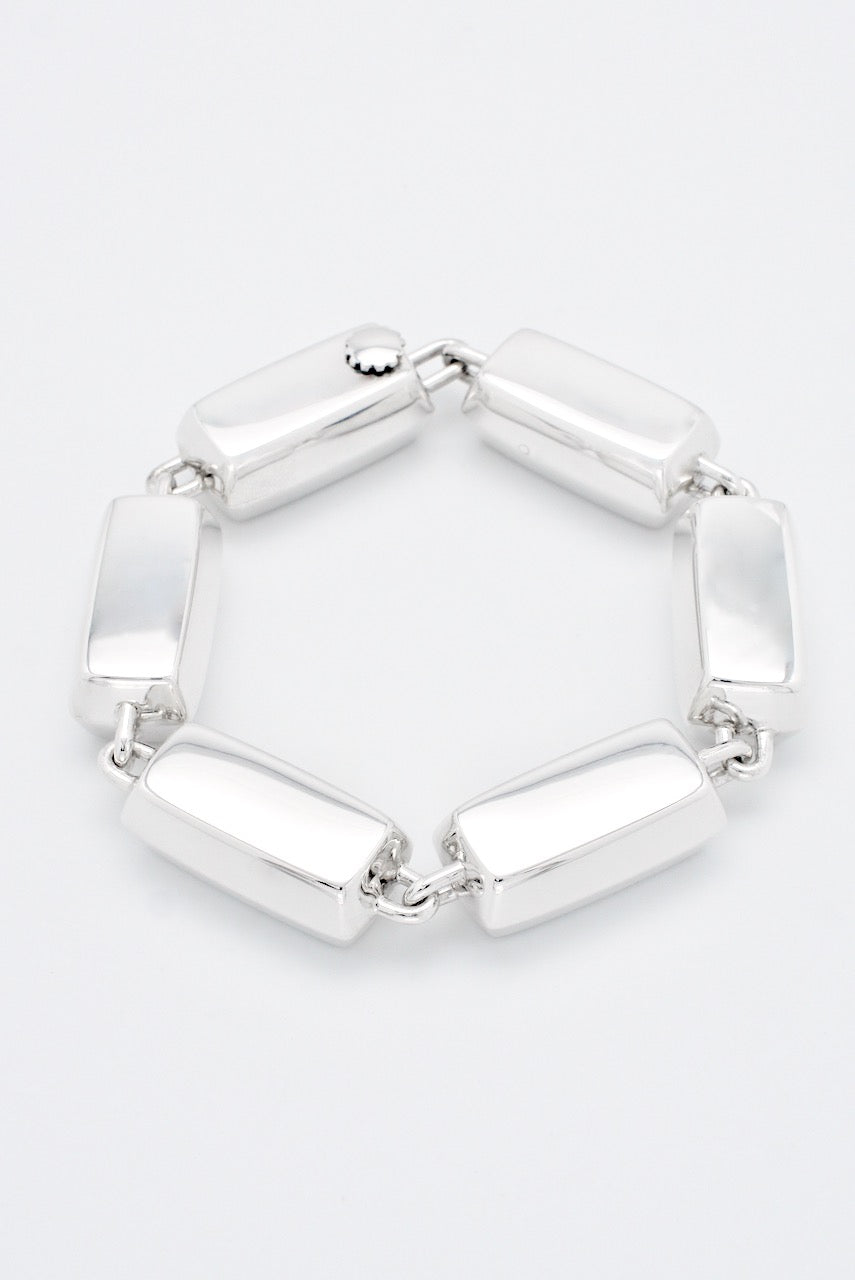 Vintage Hans Hansen Sterling Link "Brick" Bracelet