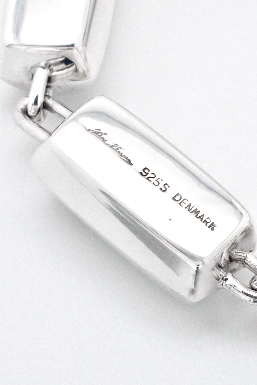 Vintage Hans Hansen Sterling Link "Brick" Bracelet