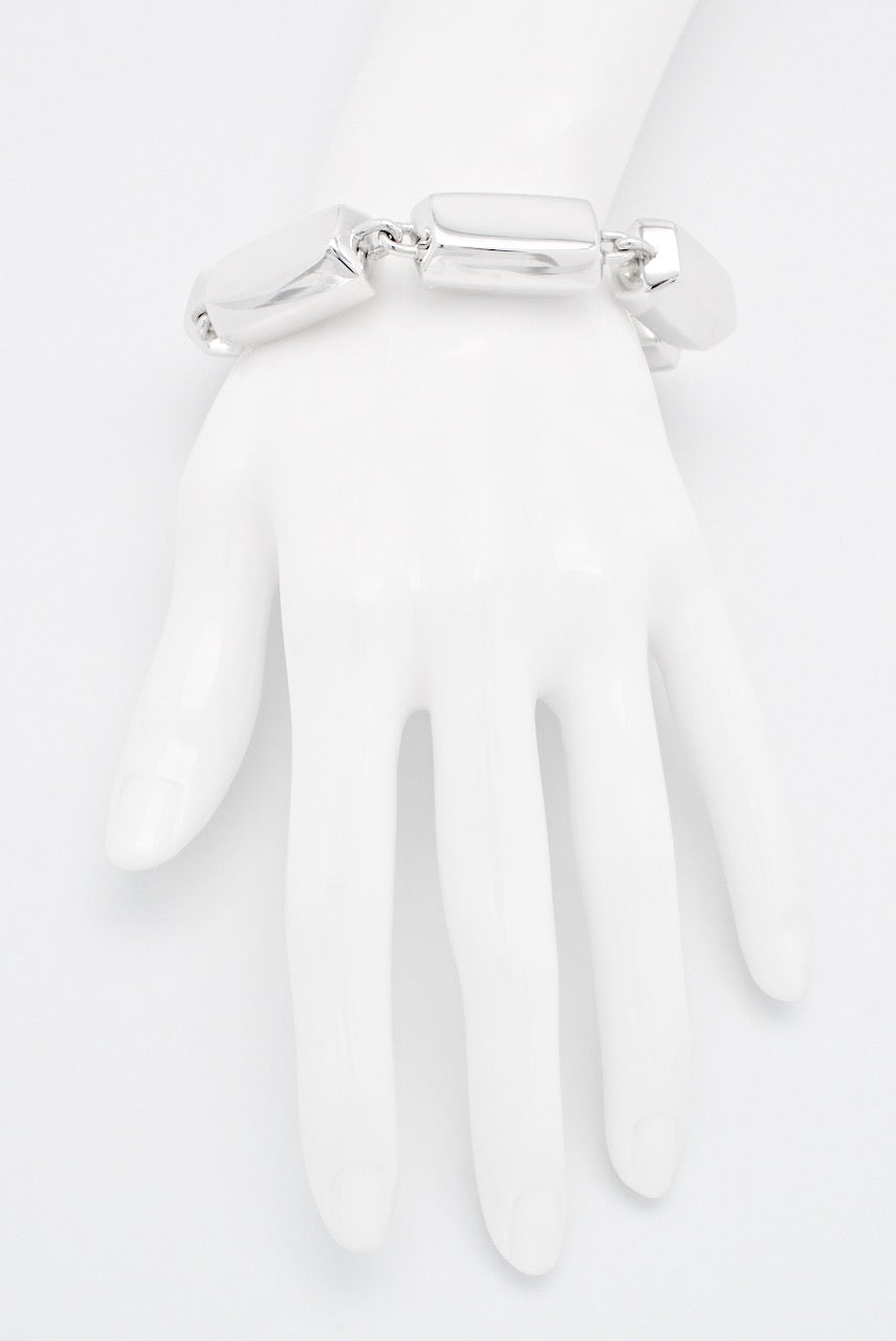 Vintage Hans Hansen Sterling Link "Brick" Bracelet