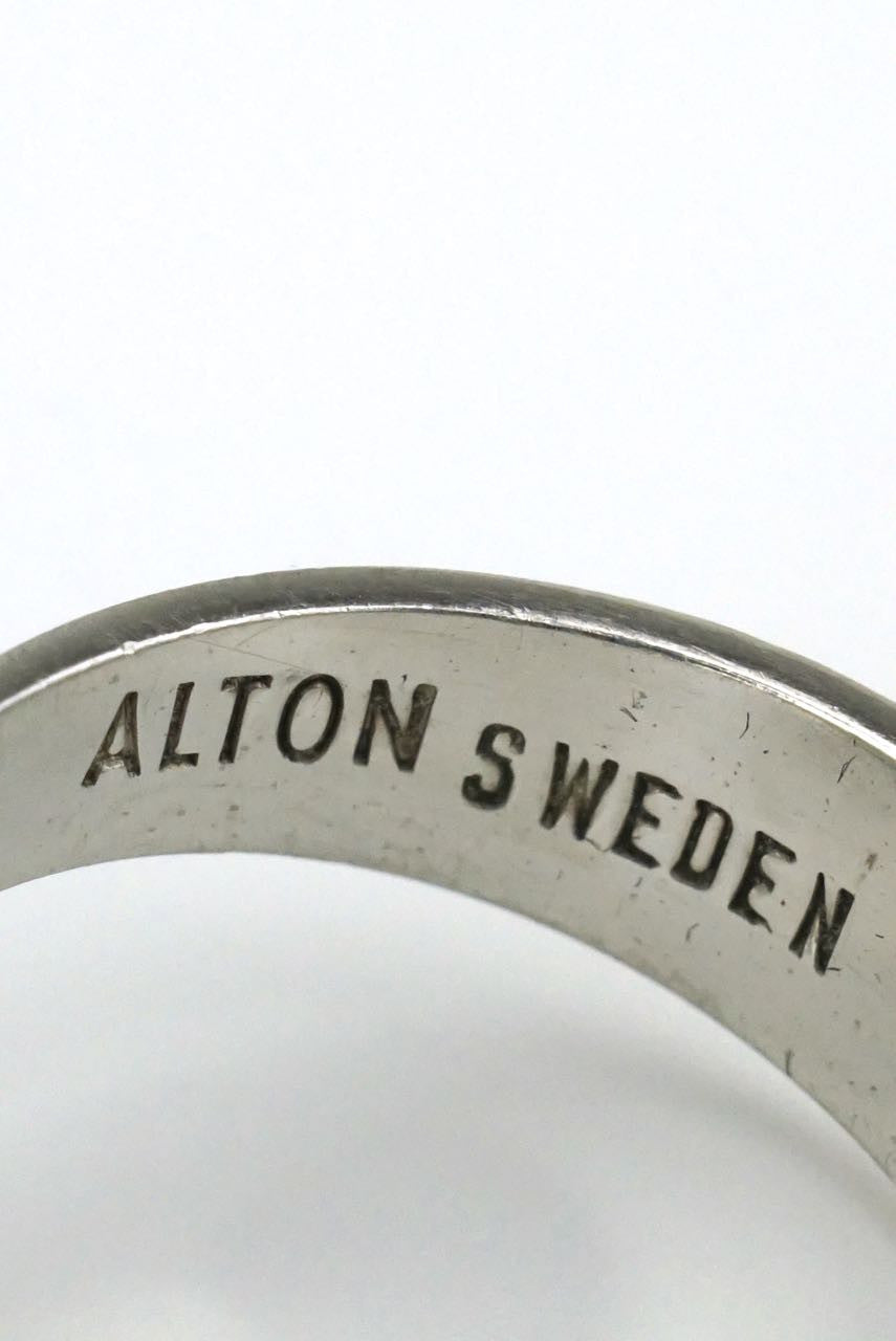 Vintage Alton Silver Conical Kinetic Ring Sweden 1960's