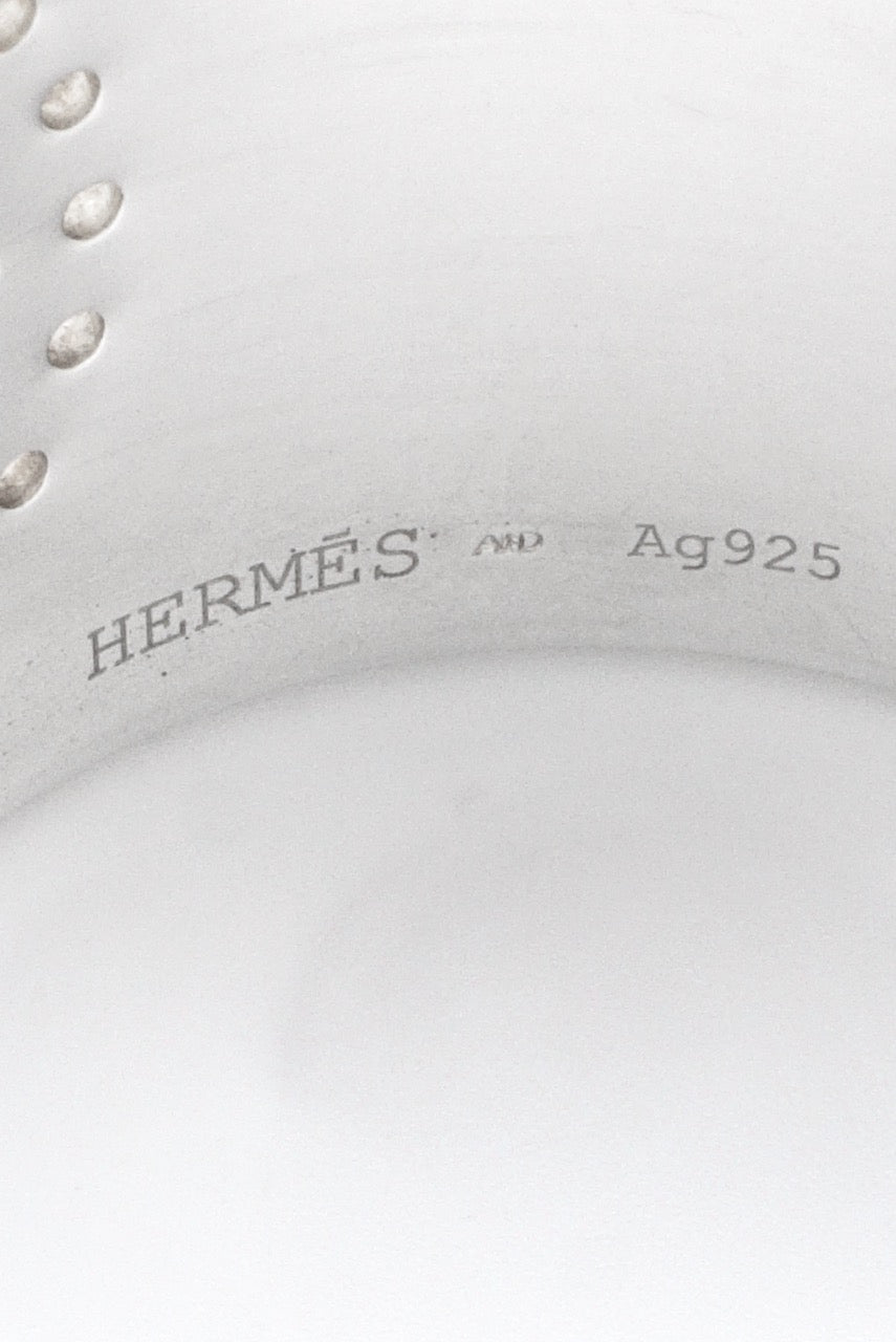 Vintage Hermes Sterling Silver Wide "Eclipse Cuff"