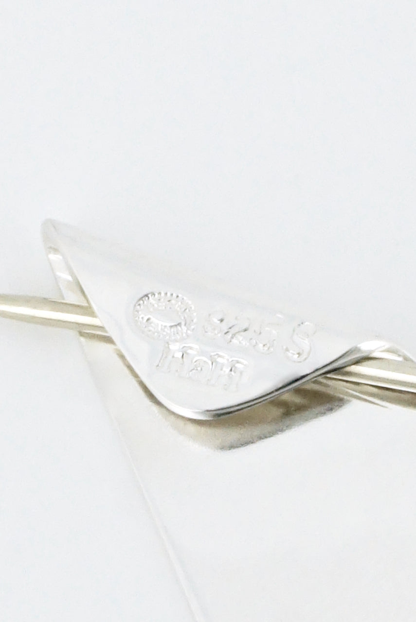Vintage Georg Jensen Sterling Silver Folded Ribbon Brooch - Hans Hansen