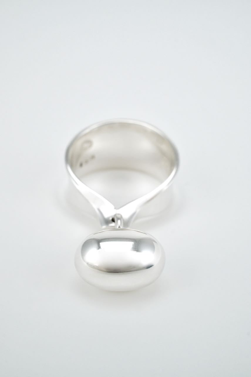 Vintage Georg Jensen Sterling Silver Pod Ring - design 156 Torun