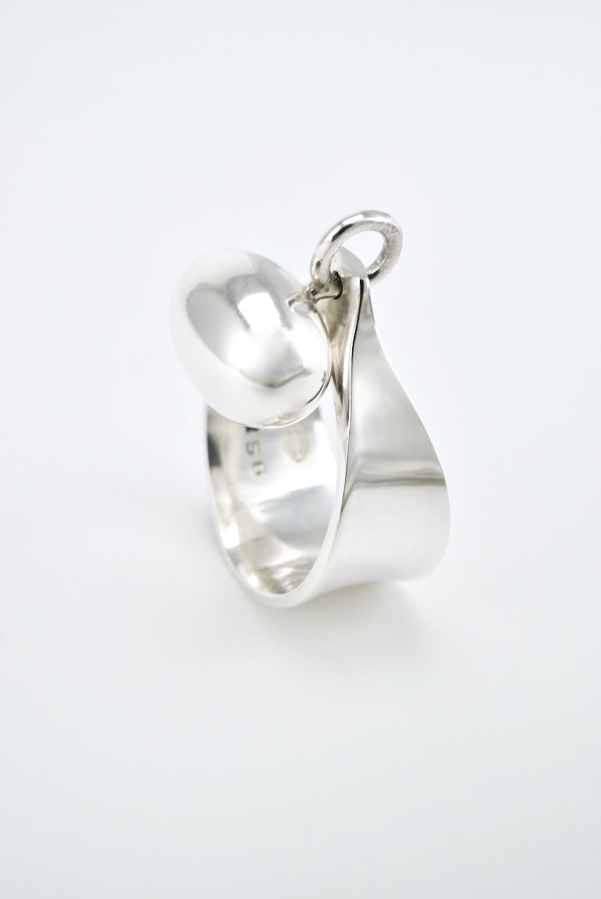 Vintage Georg Jensen Sterling Silver Pod Ring - design 156 Torun