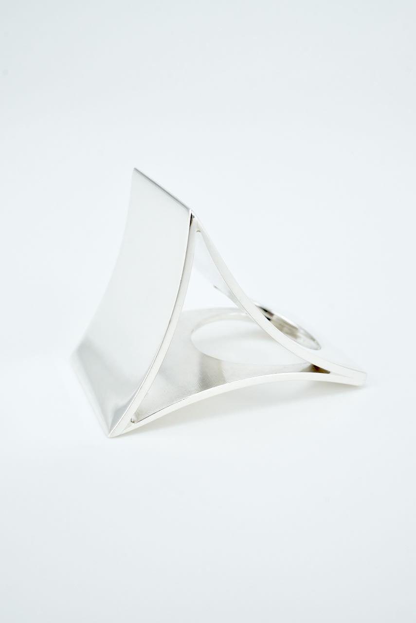 Vintage Finnish Sterling Silver Statement Ring - Kaunis Koru 1970s