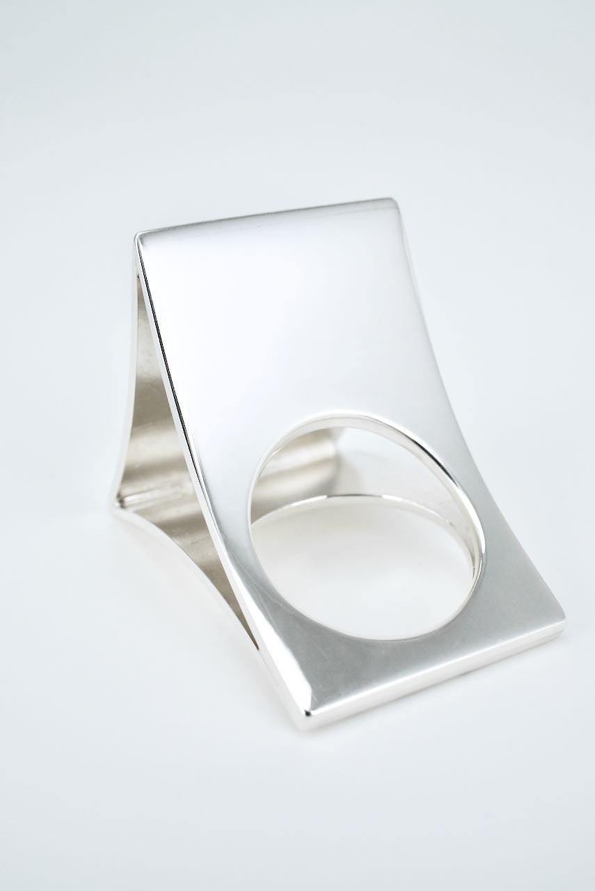 Vintage Finnish Sterling Silver Statement Ring - Kaunis Koru 1970s