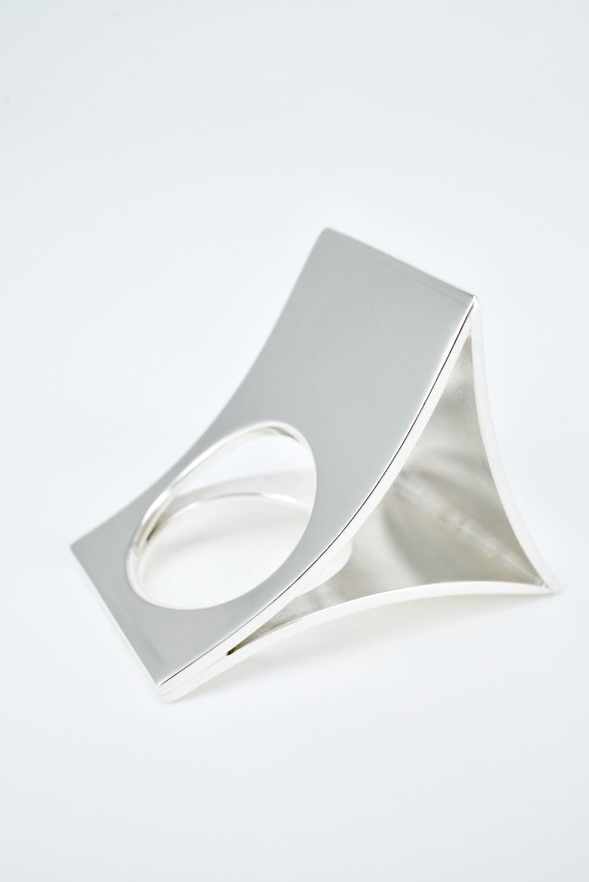 Vintage Finnish Sterling Silver Statement Ring - Kaunis Koru 1970s