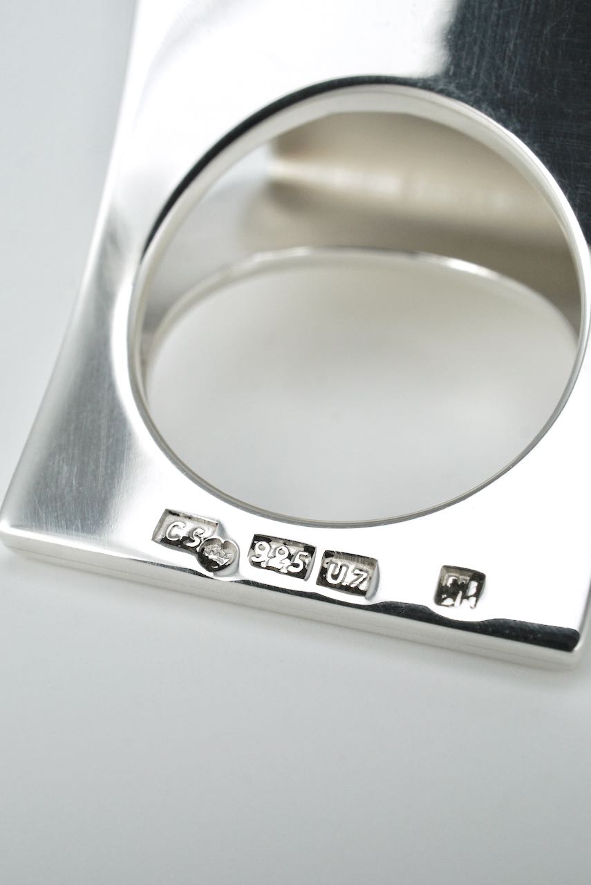Vintage Finnish Sterling Silver Statement Ring - Kaunis Koru 1970s