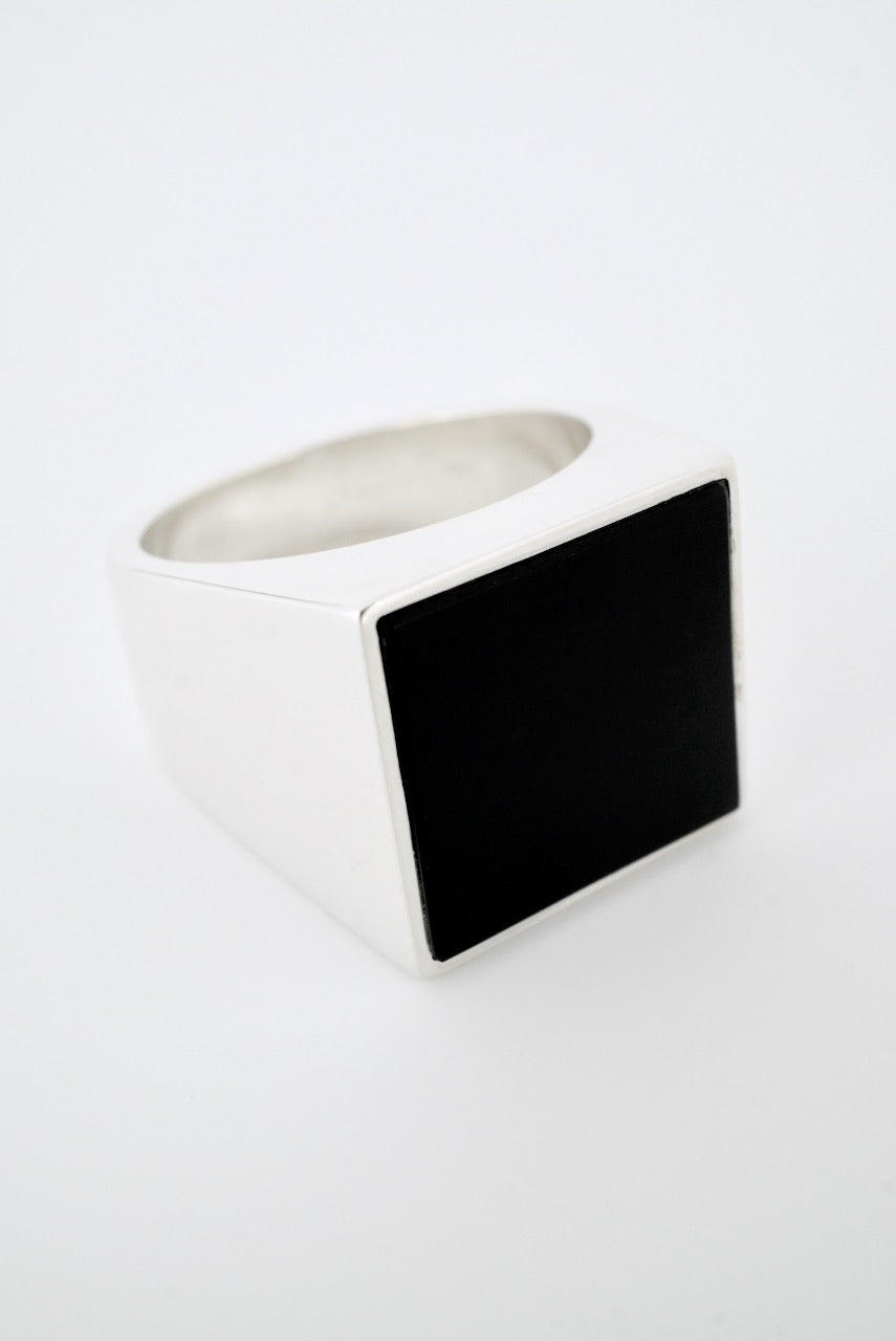 Vintage Danish Sterling Silver Onyx Ring - Arne Johansen