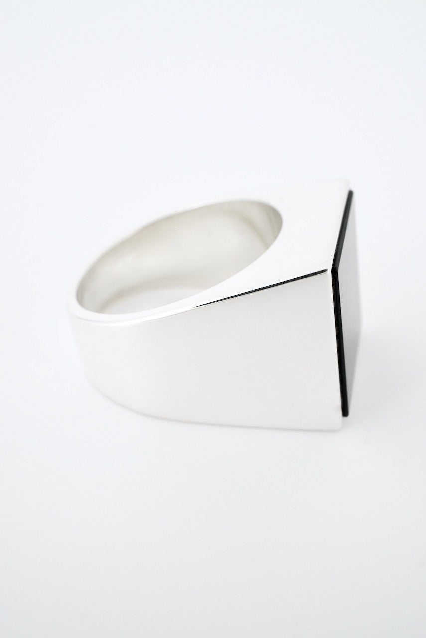 Vintage Danish Sterling Silver Onyx Ring - Arne Johansen