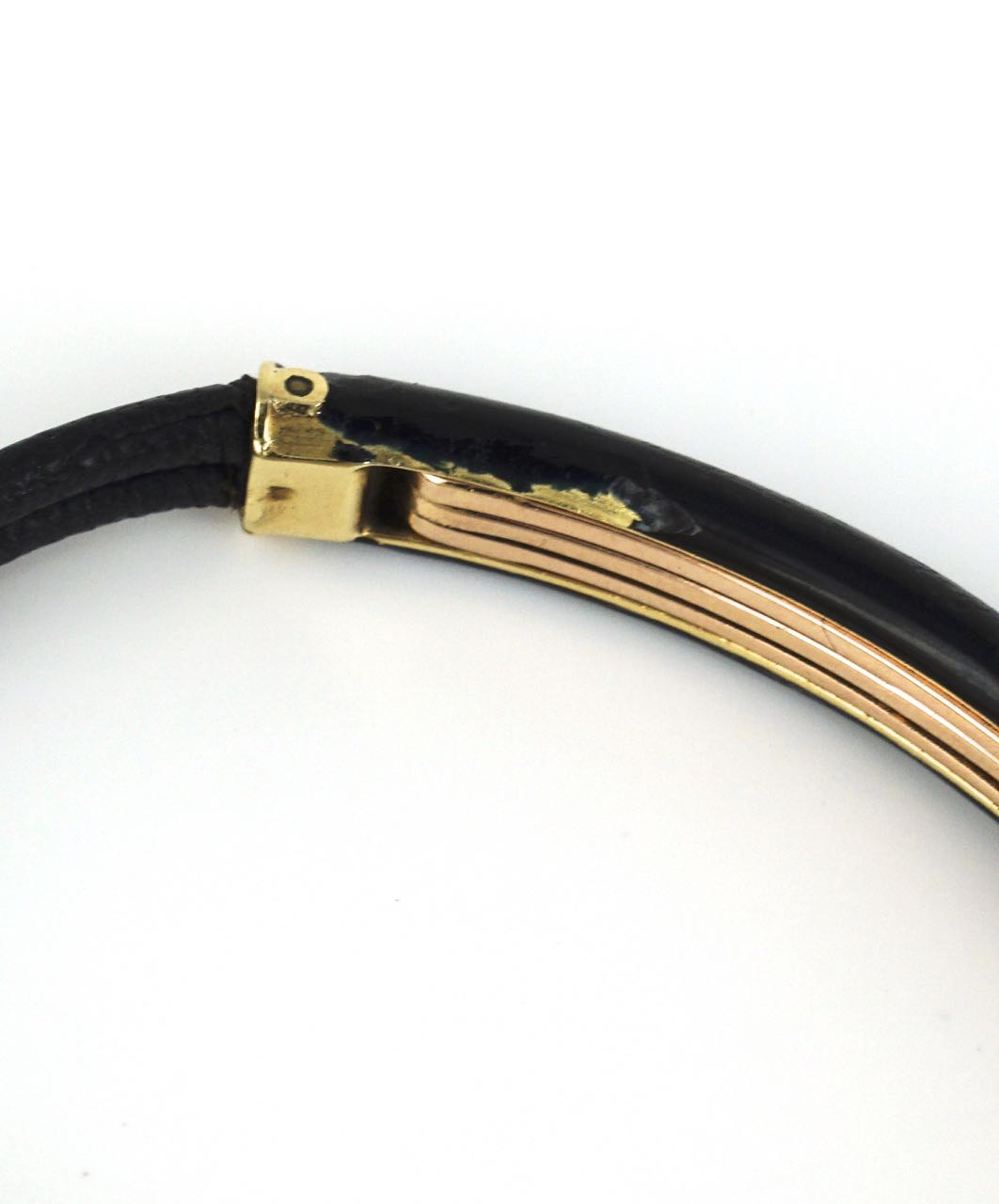 Antique Art Deco 18k gold Cartier 104 Duoplan Baguette small wrist watch