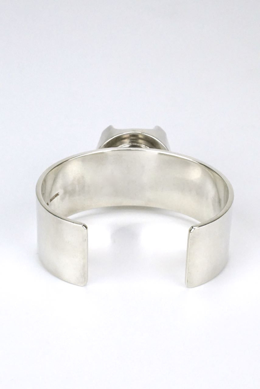 Vintage Silver and Lapis Heavy Cuff - Sven Haugaard 1960s