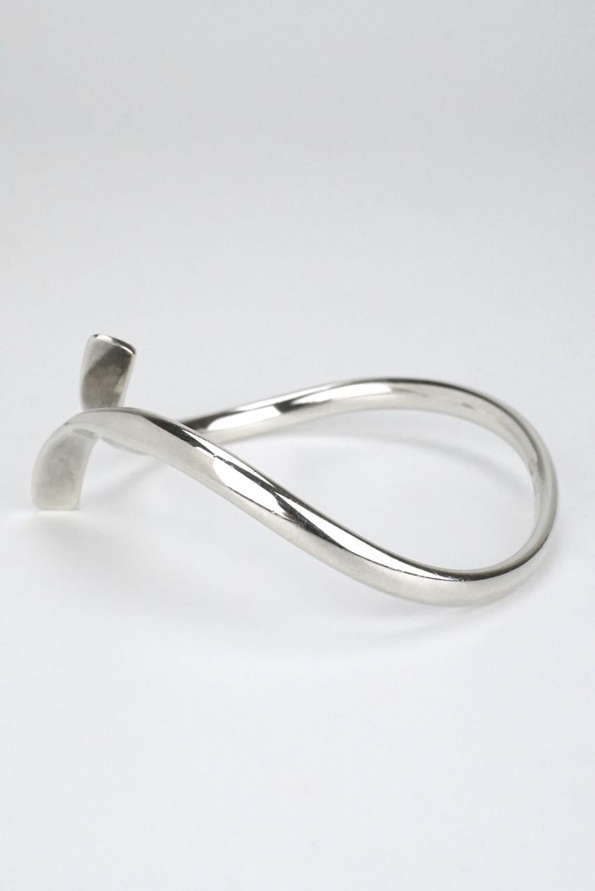 Georg Jensen modernist silver bypass bangle - design 11250