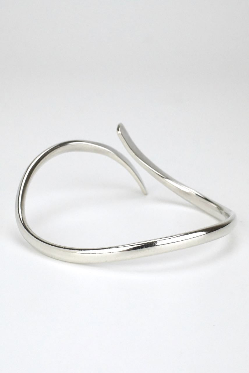 Georg Jensen modernist silver bypass bangle - design 11250