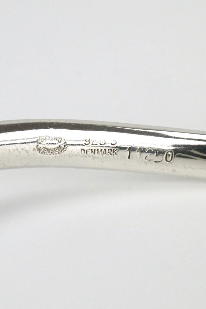 Georg Jensen modernist silver bypass bangle - design 11250