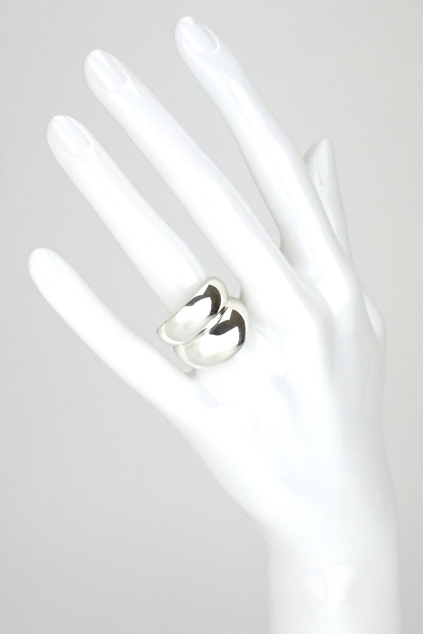 Vintage Georg Jensen Sterling silver "curve" ring - design 501 Regitze Overgaard