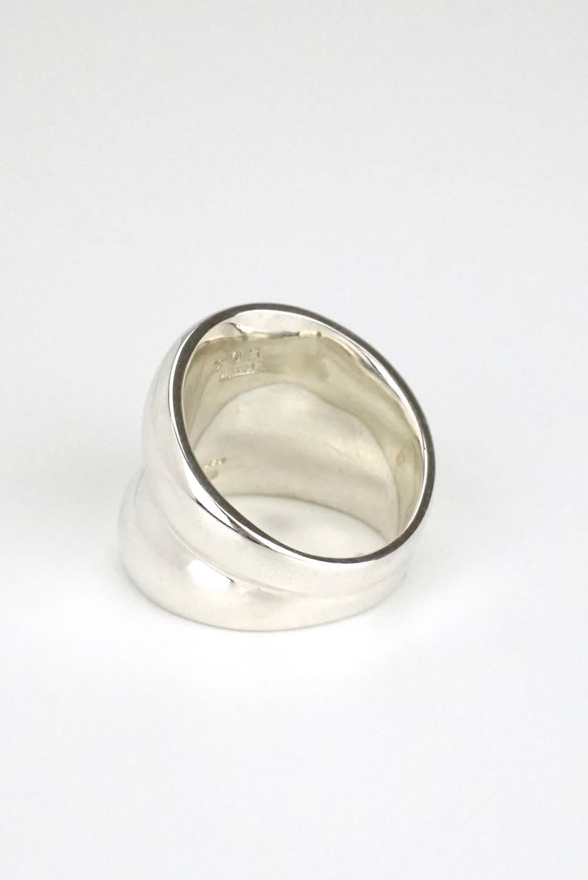 Vintage Georg Jensen Sterling silver "curve" ring - design 501 Regitze Overgaard