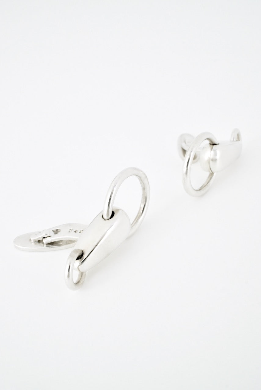 Vintage Georg Jensen Sterling Silver Double Loop Cufflinks - design 249