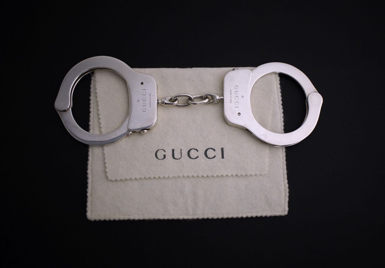 Gucci solid silver handcuffs