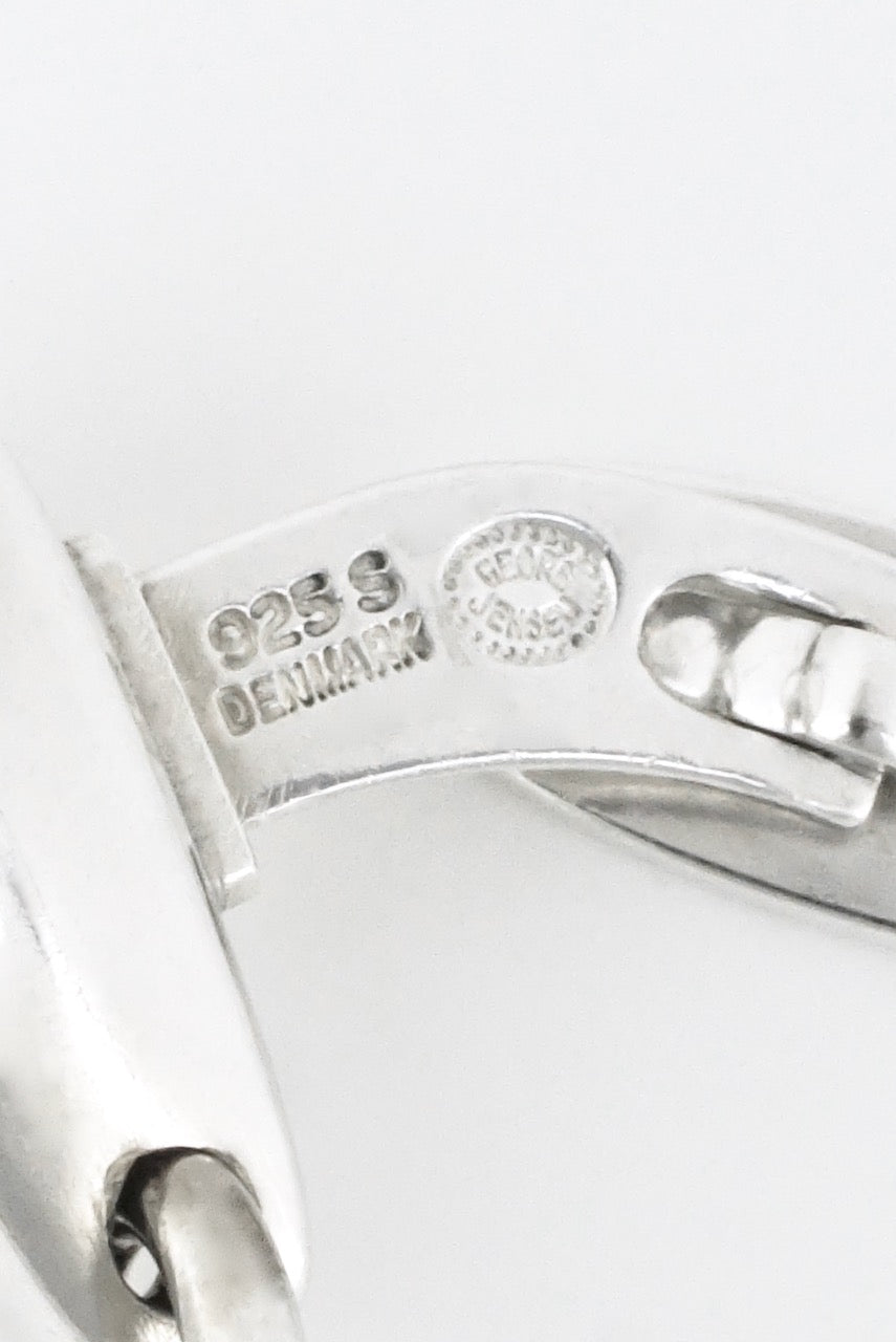 Vintage Georg Jensen Sterling Silver Double Loop Cufflinks - design 249