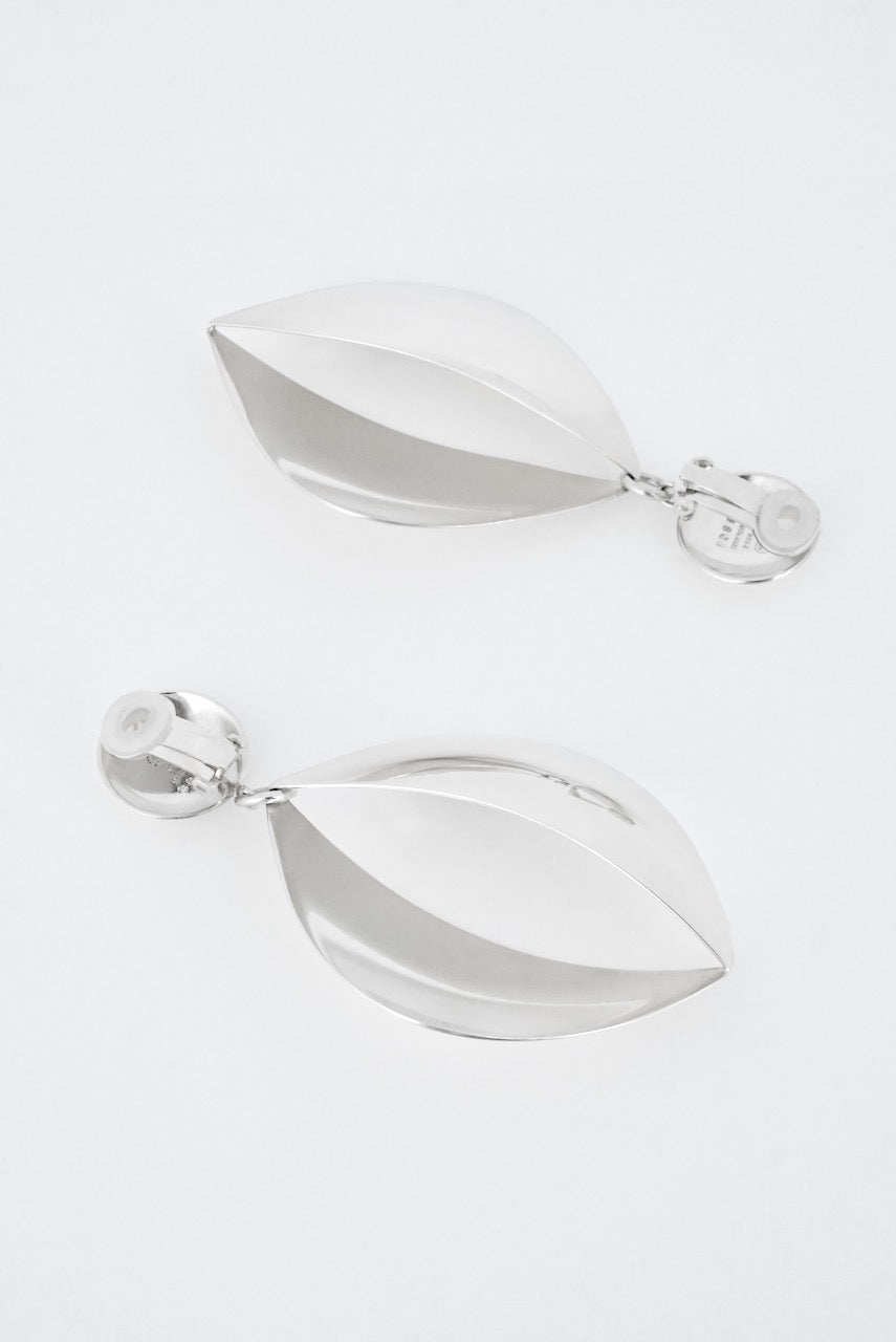 Vintage Georg Jensen Sterling Silver Segmented Clip Earrings - design 380A Regitze Overgaard