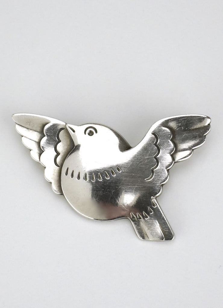 Reserved - Vintage Georg Jensen Silver Dove of Peace Brooch - Design 320 Arno Malinowski