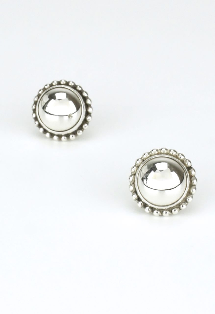 Vintage Georg Jensen Silverstone Stud Earrings - Design 25