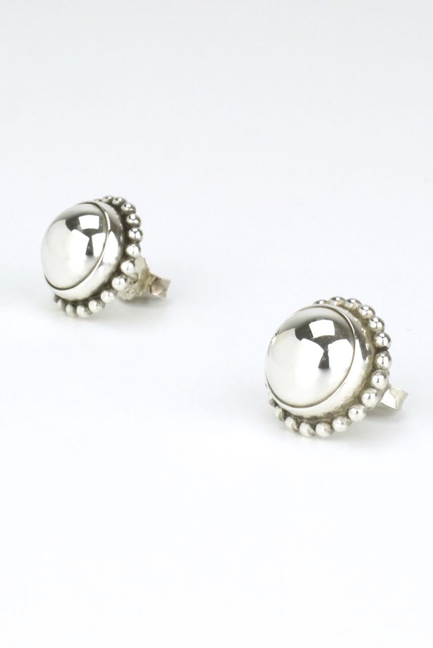 Vintage Georg Jensen Silverstone Stud Earrings - Design 25