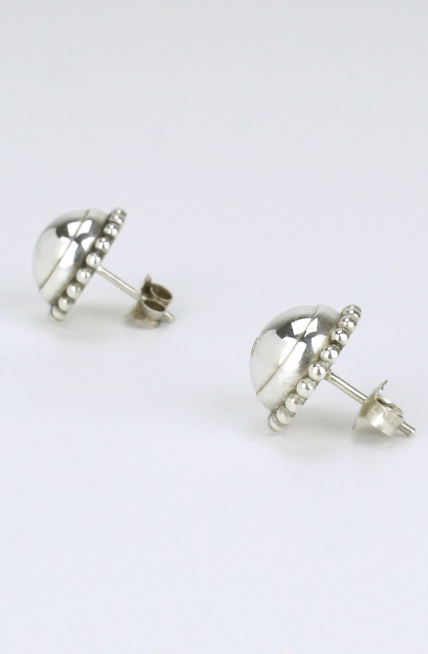 Vintage Georg Jensen Silverstone Stud Earrings - Design 25
