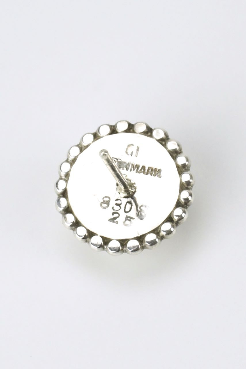 Vintage Georg Jensen Silverstone Stud Earrings - Design 25