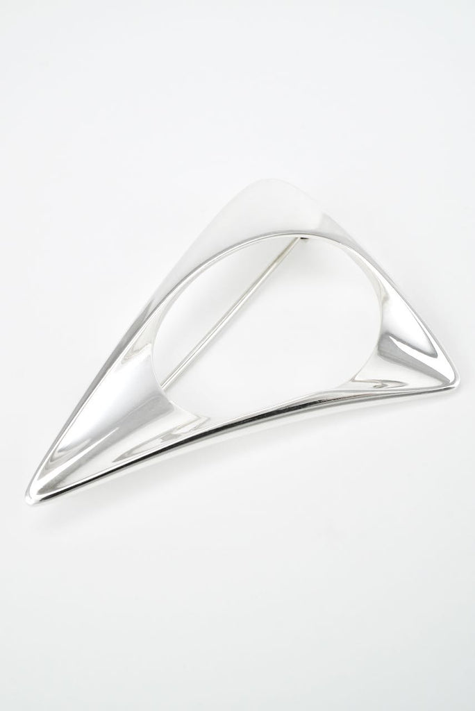 Vintage Georg Jensen Sterling Silver Modernist Brooch - design 375 Henning Koppel