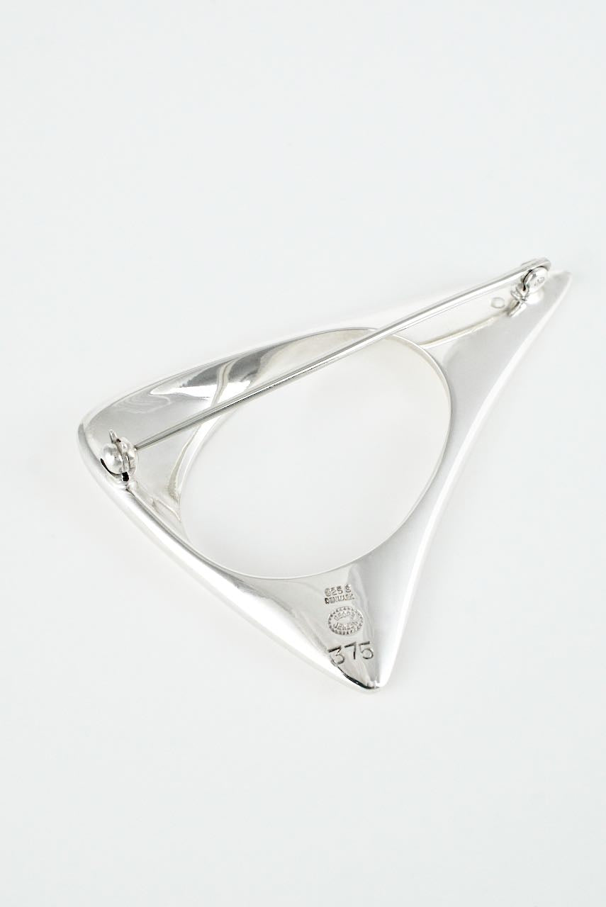 Vintage Georg Jensen Sterling Silver Modernist Brooch - design 375 Henning Koppel