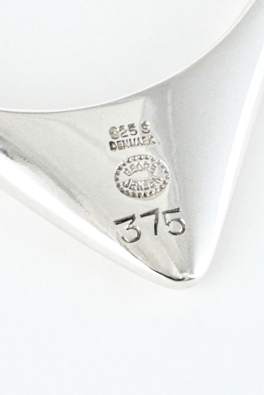 Vintage Georg Jensen Sterling Silver Modernist Brooch - design 375 Henning Koppel