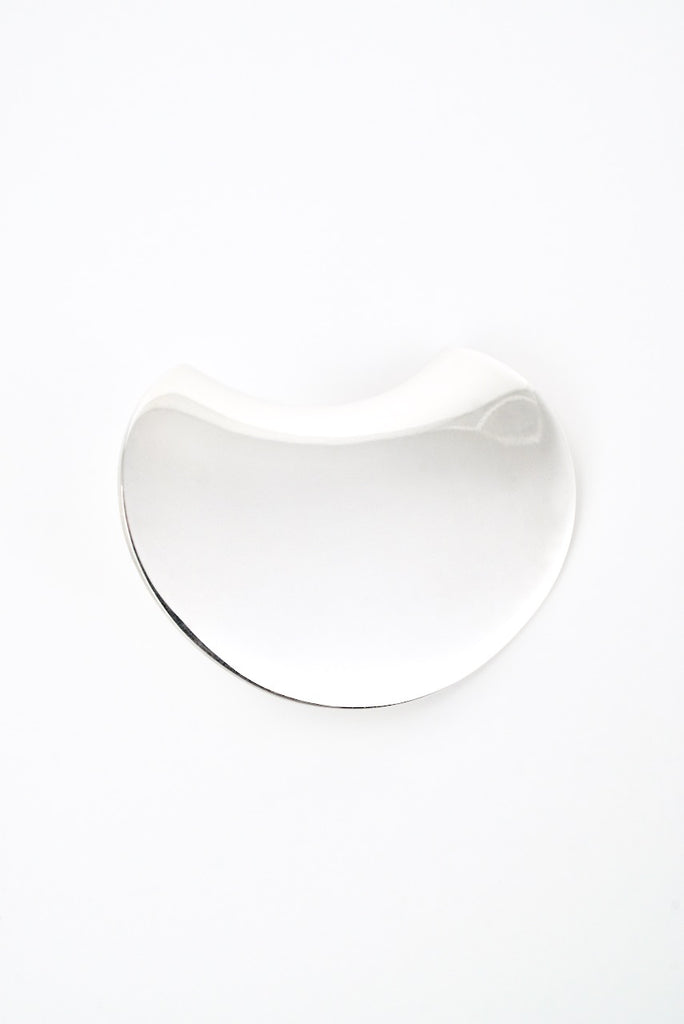 Vintage Georg Jensen Sterling Silver Concave Brooch - Design 358 Nanna Ditzel
