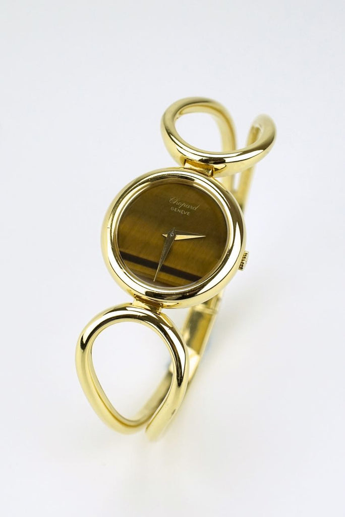Vintage Chopard 18k yellow gold ladies bracelet watch 1970s